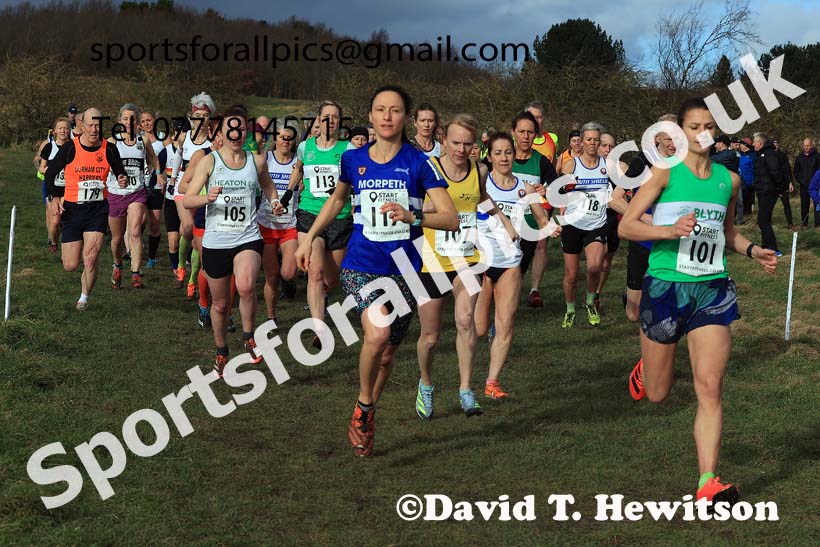Womens 35 and Over and Mens 65 and Over, 2024 NEMAA Cross Country Champs., Wallsend. Photo: David T. Hewitson/Sports for All Pics